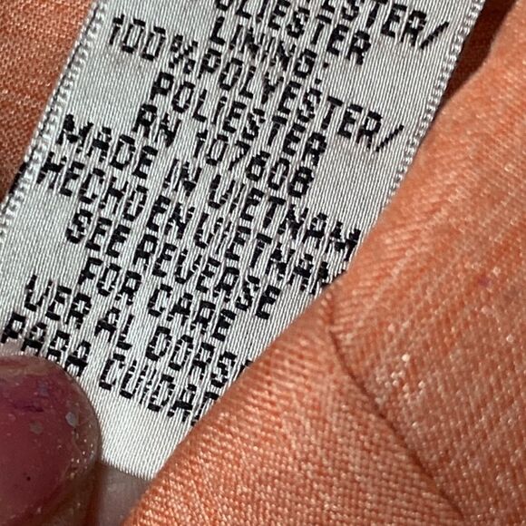 Isabella size 14 W womens two piece suit peach/orange color & polkadot top - Picture 6 of 16